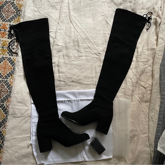 Stuart Weitzman Tieland Boot Black Size 10 - Picture 5 of 15